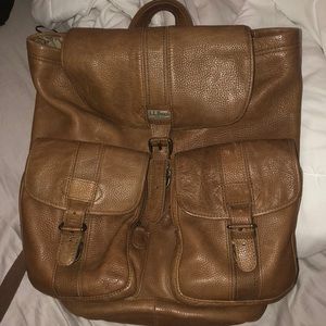 Leather backpack
